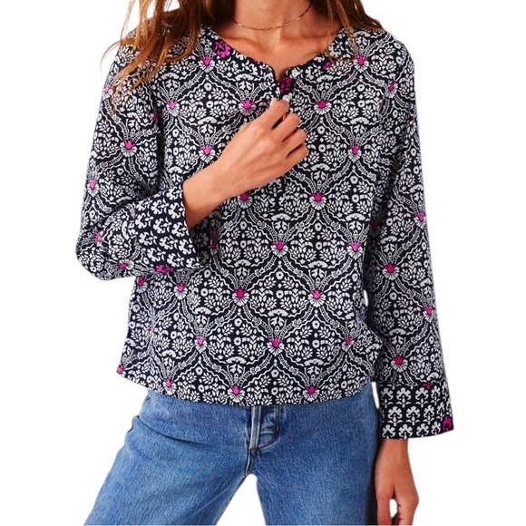 Roller Rabbit Periyar-Dora Ximena Top Size Small - Picture 1 of 11